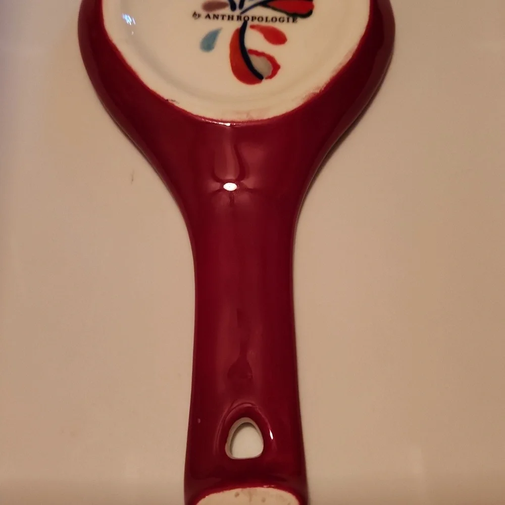 Anthropologie Colorful Ceramic Spoon Rest With The Initial C - Picture 4 of 7